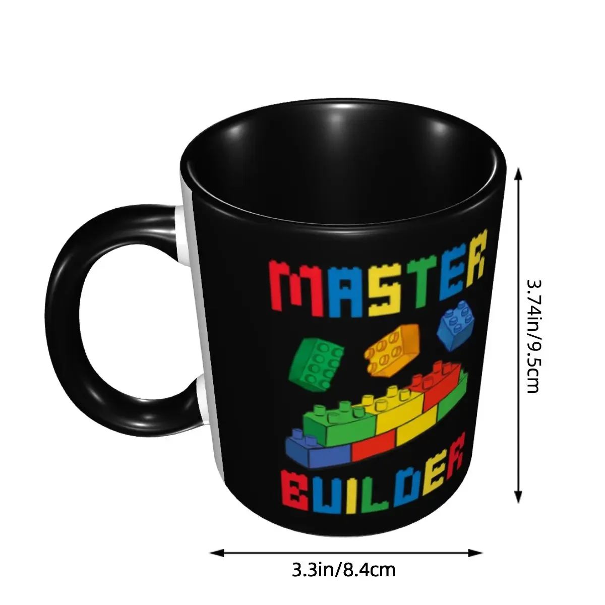 Brick Builder Funny Blocks Building Master Builder Toys Mug Custom Coffee Ceramic Mug Creative Gift