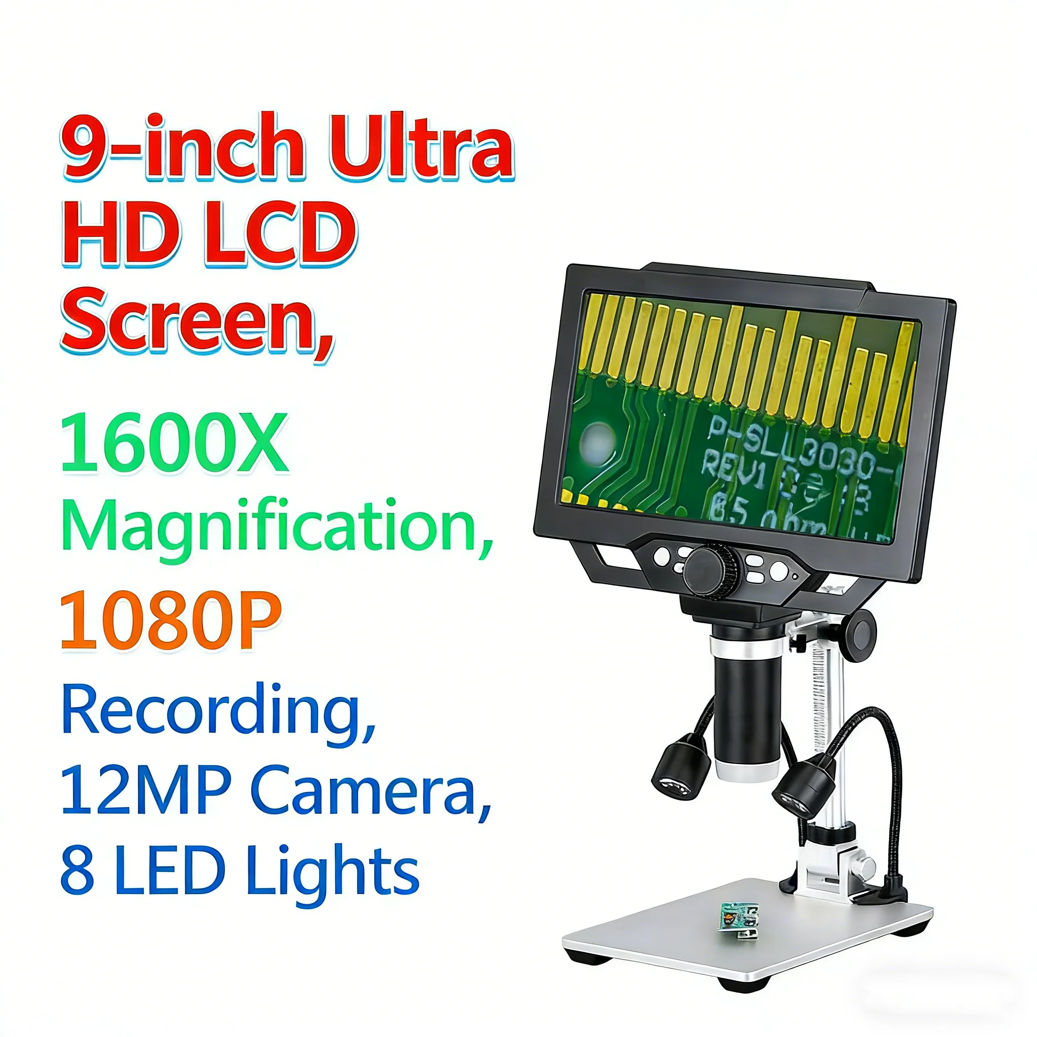 9-inch, 7-inch,multiple choices of electronic microscopes, digital microscopes, and digital magnifiers