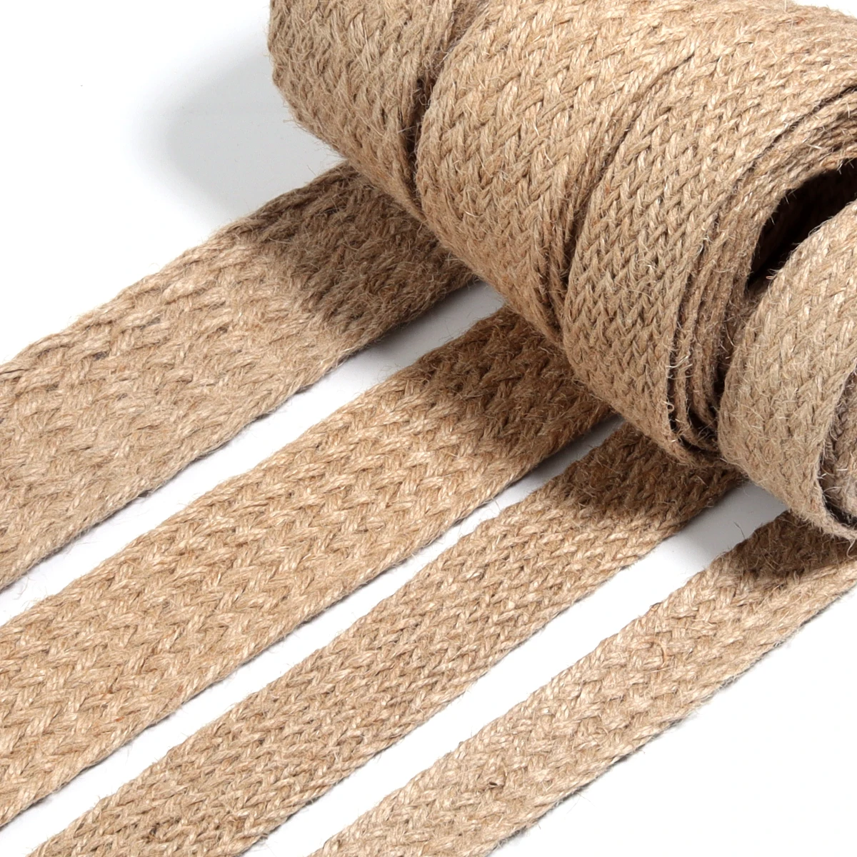 2-10Yards/Lot Burlap Ribbon Natural Jute Burlap Twine Cord Vintage Rustic Linen Cord DIY Bow Craft Gift Wrapping Party Decor