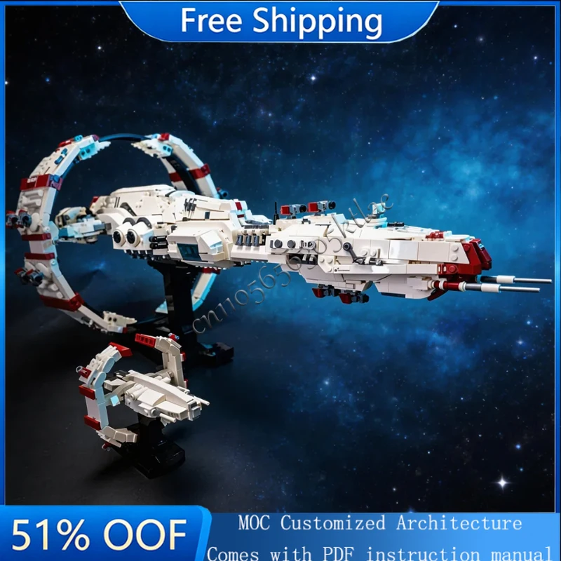 

4935 PCS Sister Cruisers Space Series Razorback Moc Spaceship Model Building Blocks Originality Set Bricks Birthday Toys Gifts