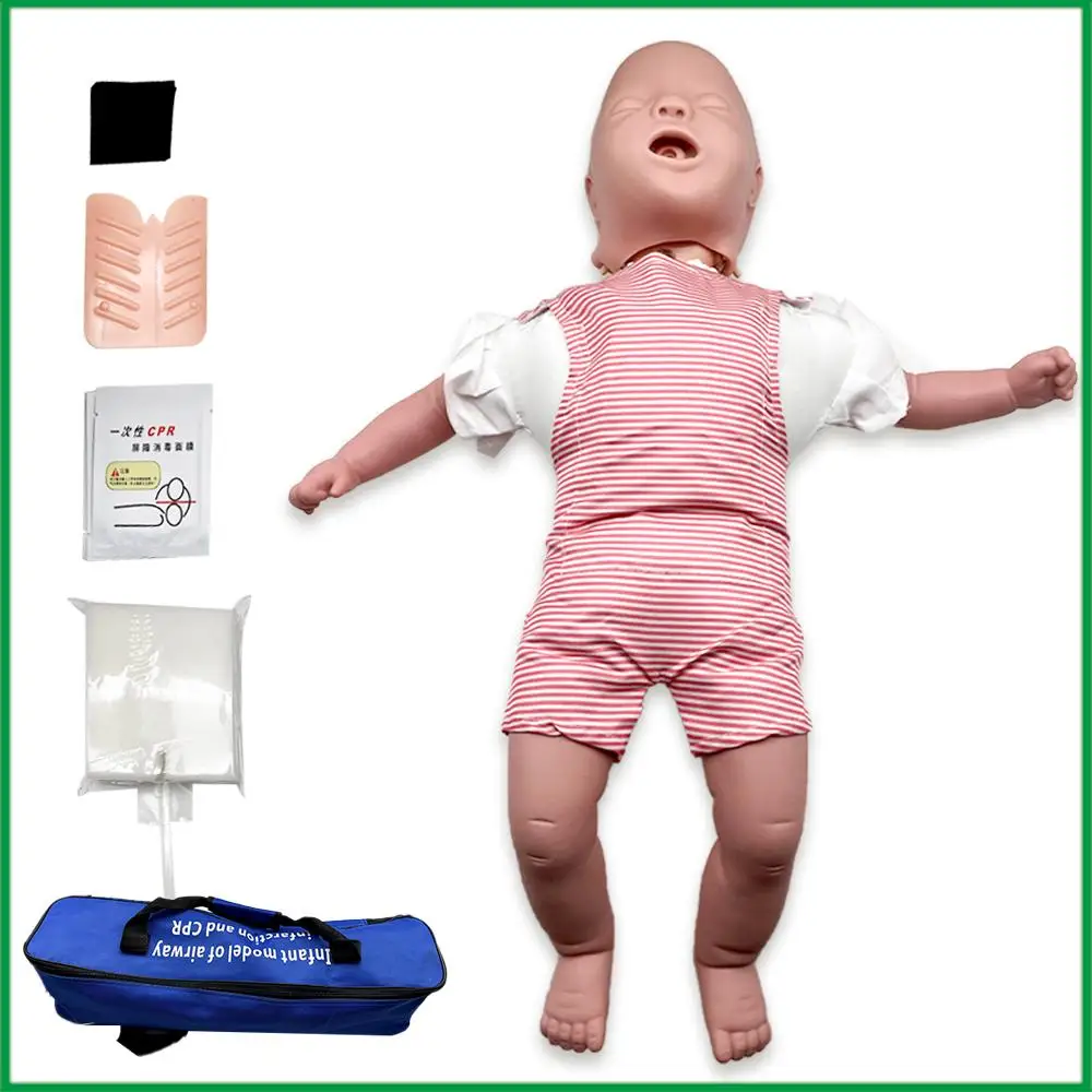 CPR Baby Resusci Infant Training Manikin PVC Model School Educational Baby Resusci Model Medical Science Teaching Tool New