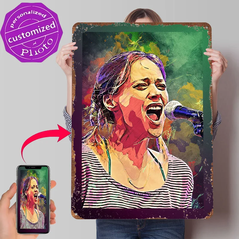 FIONA APPLE Metal Poster Customized Wall Art Retro Vintage Tinplate Signs for Interior Decoration Living Room Accessories House