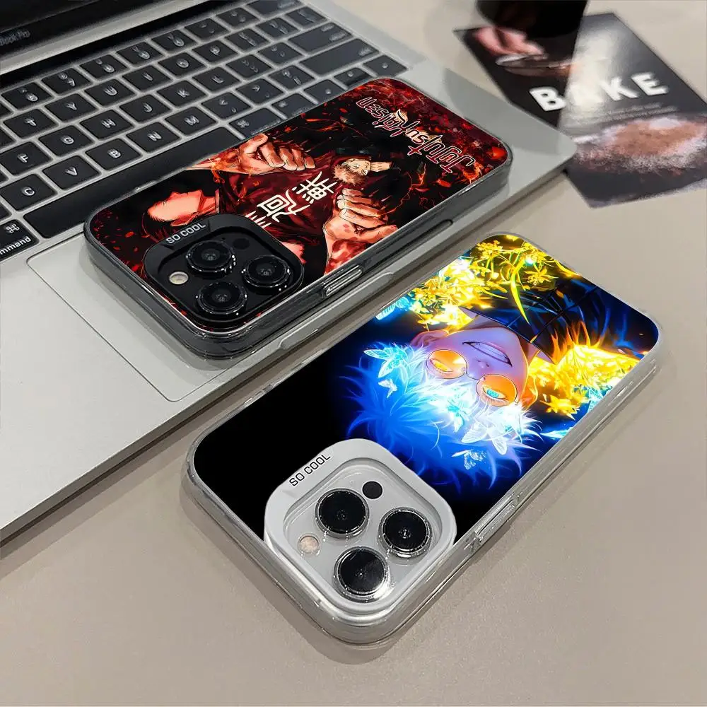 

Jujutsu Kaisen Colored Mobile Phone Case for iPhone 17 16 15 14 13 12 11 X XR XS 8 7 Pro Max Plus Translucent Colour Printing