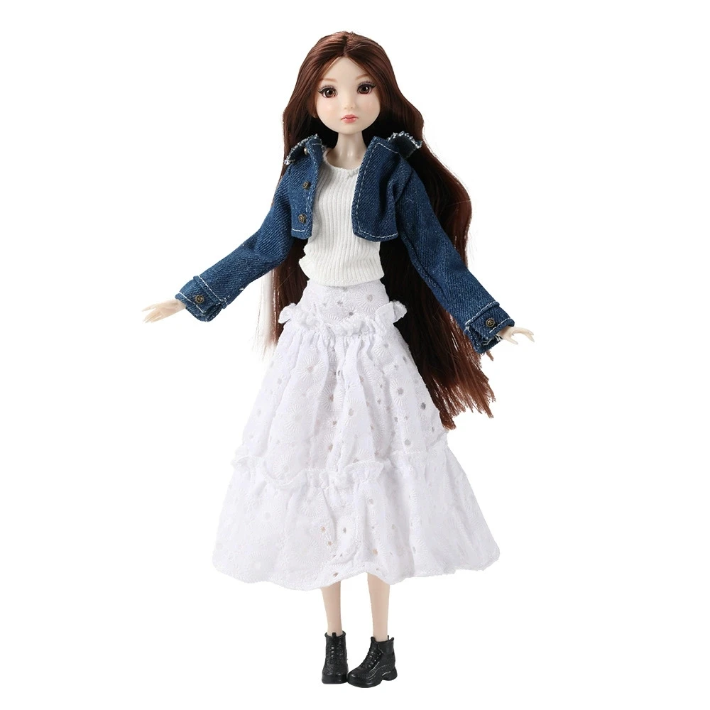 11.5inch Supermodel Doll Fashion Winter Clothing set included Coat Sweater Pants Dress Skirt DIY Cute Clothes for Barbie dolls