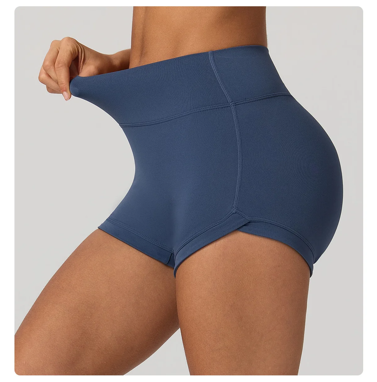Women's High Waist Yoga Shorts Tummy Control Hip Lifting Fitness Leggings Naked Feel Running Workout Sport Bottoms Running Pants
