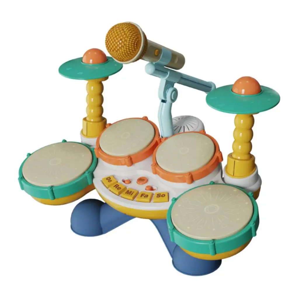 bpa-free-drum-set-multifunctional-drum-set-montessori-learning-drum-set-with-microphone-early-educational-jazz-drum