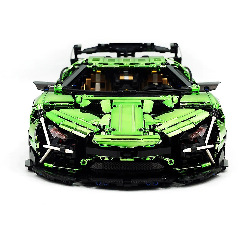 Vehículo de carreras de velocidad y potencia de alta tecnología, modelo Hypercar 10624, bloques de construcción de ladrillo, rompecabezas para niños, juguetes DIY, regalos de Navidad