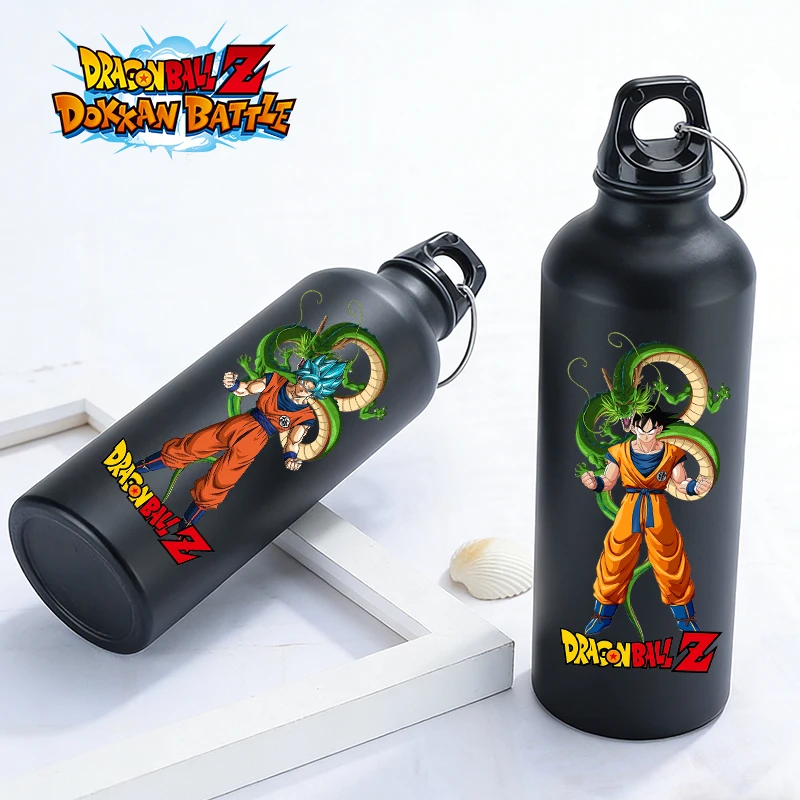 

500ML Dragon Ball Water Cup Boy Anime Goku Leak Proof Water Bottle Men Fashion Aluminum Large Capacity Sports Bottles Gym Jugs
