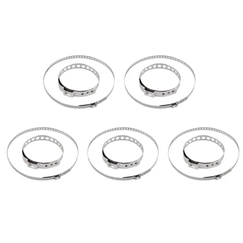 10-teiliges Universal-Edelstahl-Achsen-CV-Gelenkmanschetten-Klemmen-Set, Antriebswellen-CV-Manschettenklemmen, 25-50 mm, 50-120 mm, einstellbar – Detail 4
