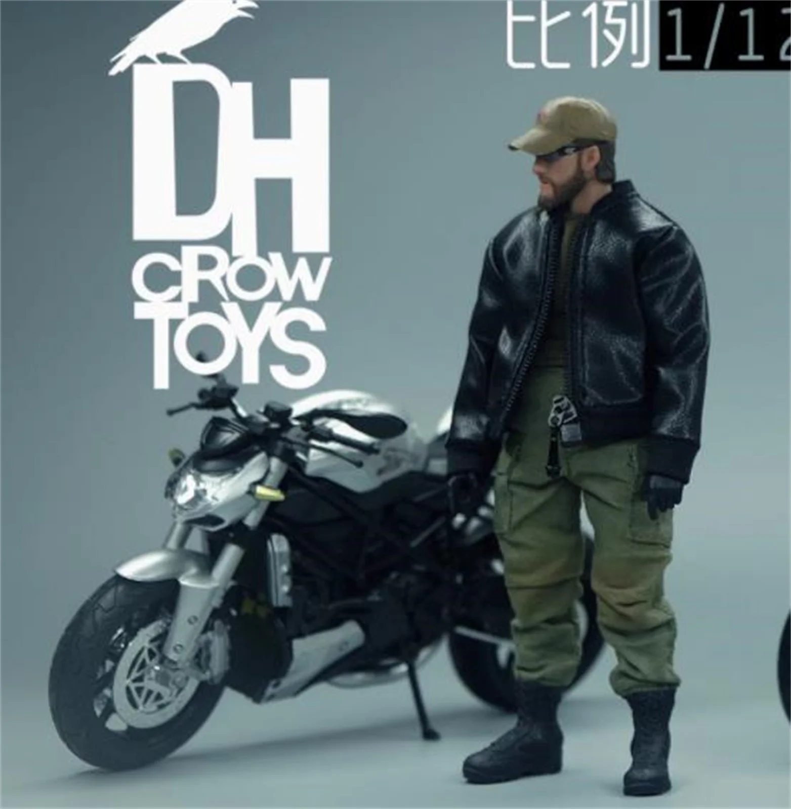 

1/12 Scale 1/12 Black Jacket coat male Clothes Outfit Male Anime clothes for 6'' Suit Male Solider Action Figure