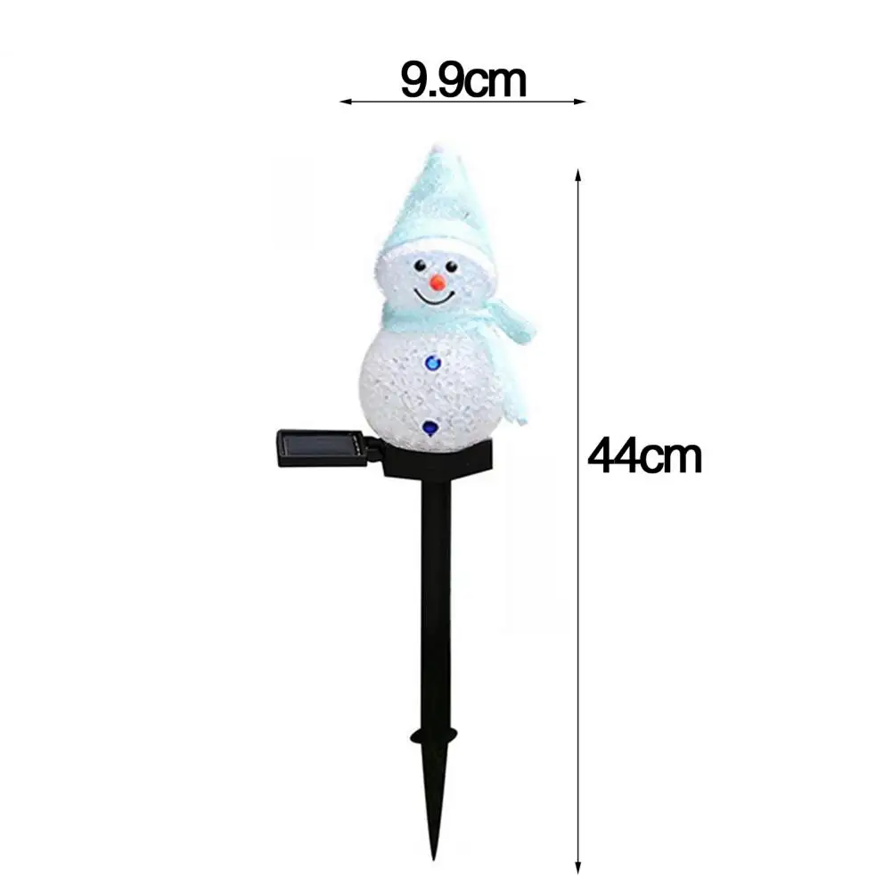 

Solar Ground Lamp Solar Panel Charging Energy-saving Solar Snowman Christmas Pathway Lights for Garden Yard Outdoor Decorative