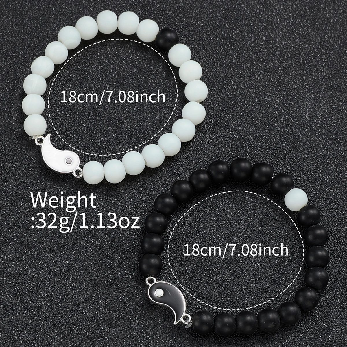 4PCS/Set Fashion Stainless Steel Band Couple Watch & Beads Bracelet Set