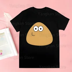 Pou Women Tshirt Harajuku Lady Letter Print T shirt Funny Female T-shirt Leisure Casual Fashion Aesthetic Tshirt