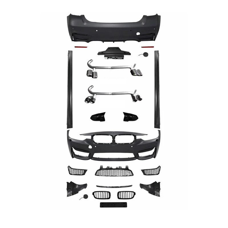 New High Quality M3 Body Kit for 3 Series F30/F35 with Exhaust Cut-Outs ABS Material Screw-On Installation