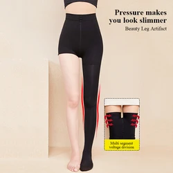 Kave 100D Black Pressure Stocking Women High Waist Elastic Slim Tights 2024 Basic Womens Semi Opaque Control Top Pantyhose