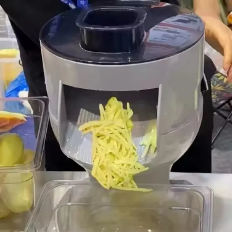 Commercial Electric Multifunctional Vegetable Cutter Slicer for Potato Carrot Household Stainless Steel Vegetable  Slicer
