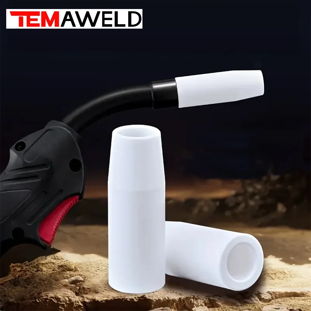 10PCS MB15AK Protection Nozzle MB-15Ak 14Ak MIG/MAG Ceramic Nozzle Euro Style Welding Shield Cup for Welded Torch