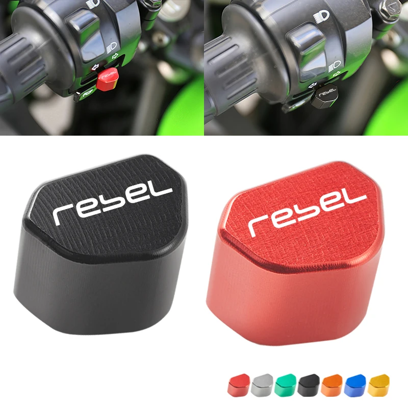 CNC Aluminum Motorcycle Button Turn Signal Switch Key Cap For Honda Rebel CMX 300 500 CMX300 CMX500 2017-2025 Accessories