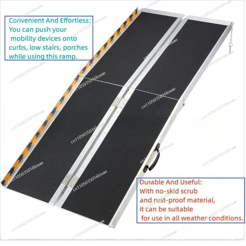 ZAP3500M: 5FT-152CM Aluminum Ramp, ATV Aluminum Ladder, Ramp Ladder, Motorcycle Ramp, Aluminum Box