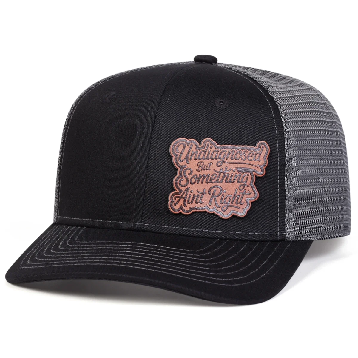 Unisex INDIAGNOSED Letter Leather Label Baseball Net Caps Spring Summer Outdoor Adjustable Casual Hats Sunscreen Hat Sports Cap