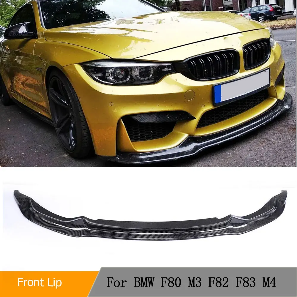 

Carbon Fiber / FRP Front Bumper Lip Spoiler Chin For BMW F82 F83 M4 2-Door F80 M3 Sedan 4-Door 2014-2019 Front Lip Guard