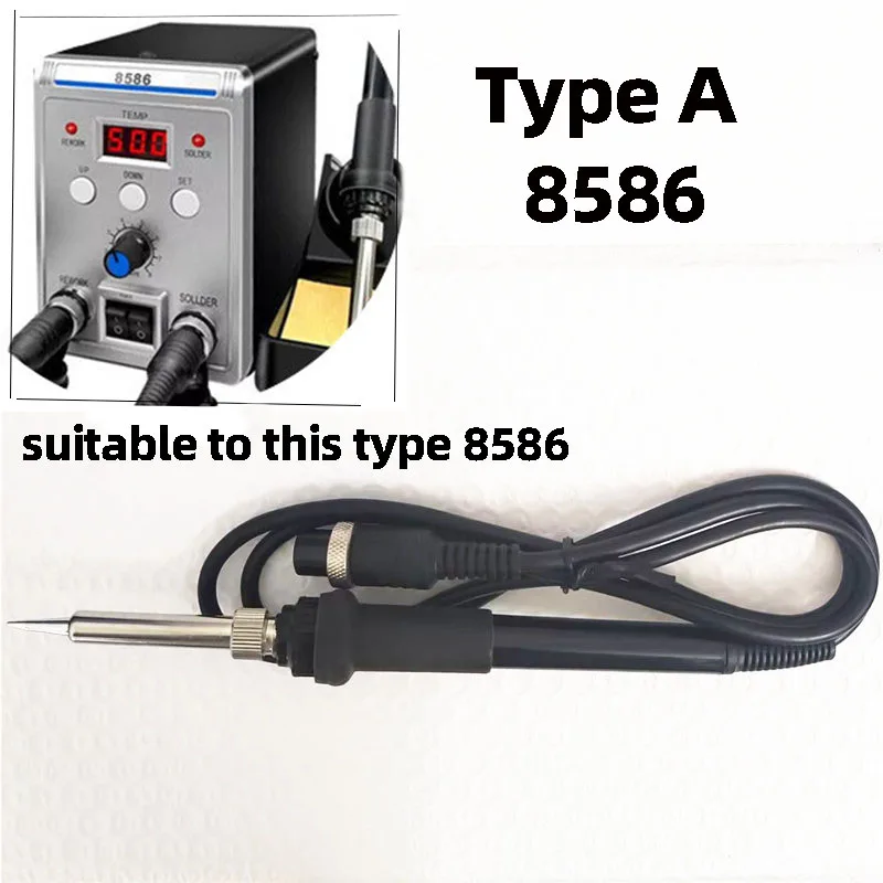 8586 8586D gorąca wiatrówka elektryczna lutownica uchwyt 5-otworowa wtyczka seria 936 lutownica
