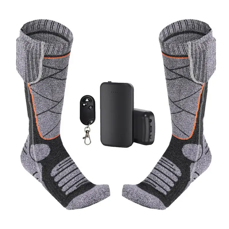 

Heated Socks Rechargeable Remote Control Socks Heated Free Size Rechargeable Electric Socks With 3 Adjustable Heating Settings