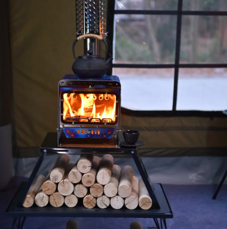 

Ultra-Light Pure Titanium Woodstove For Indoor Outdoor Camping For Fireplace Tent Heating Picnic Small Outdoor Fireplace Grill