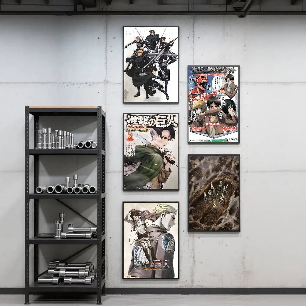 classic Anime Attack on Titan Final Season Poster Art Print Anime Style Home Decor Ideal Gift Perfect Room Decor