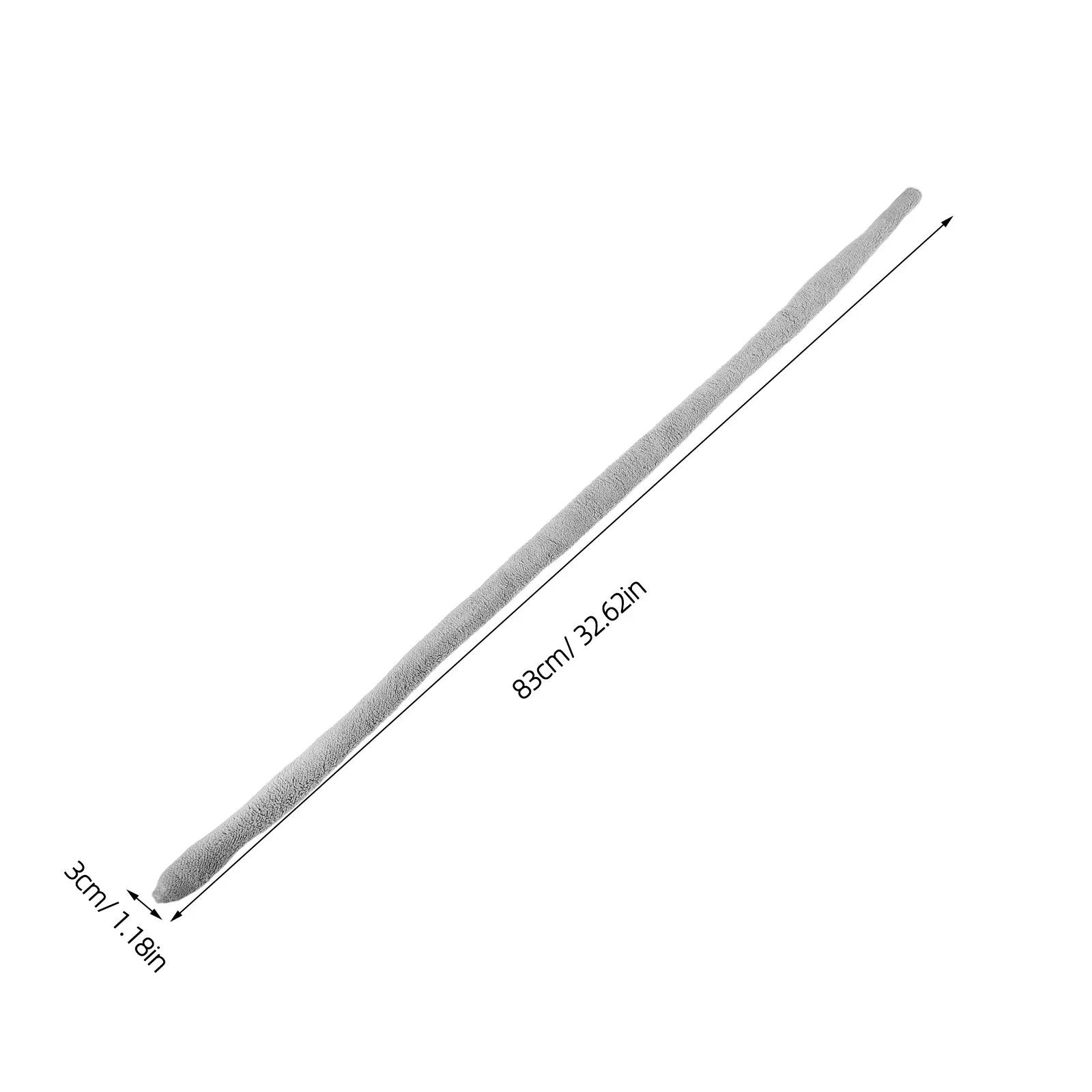 2Pcs Trombone Cleaning Cloth Absorbent Soft Coral Fleece Reusable Slide Maintenance Interior Cleaning Tool 35x1.4 Inch Brass