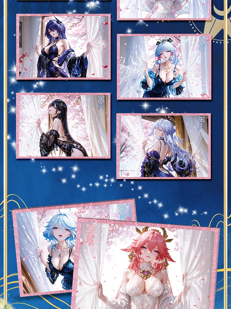 Hurtownia Najnowsze Karty Akrylowe w Formatie A4 z Motywem Gwiezdnego Morza, Bajka Bogini Światła, Waifu, Szklane Karty Yae Miko, Zabawki Doujin, Tablice Artystyczne, Prezenty, Rok 2025