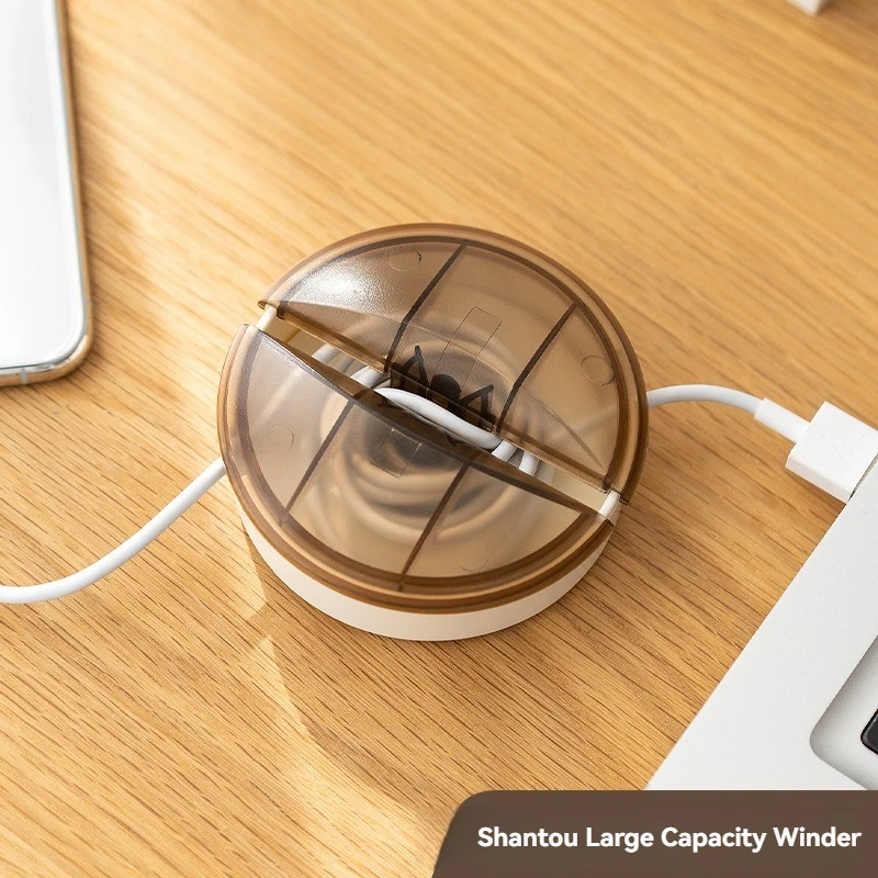 Large-capacity Wire Winder Cable Organizer Data Cable Storage Desktop Cable Management Wire Arrangement Charging Cable