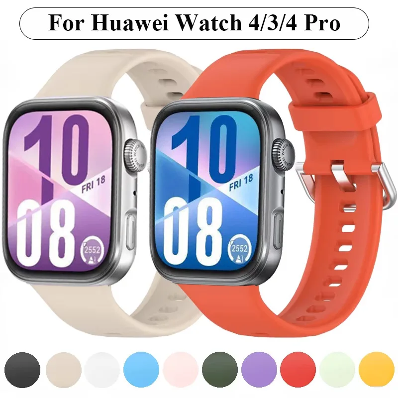 Neues Silikonarmband für Huawei Watch Fit 5/4/3 Offizielle Smartwatch Sportliches weiches Armband Huawei Watch Fit 5/4 Pro Correa