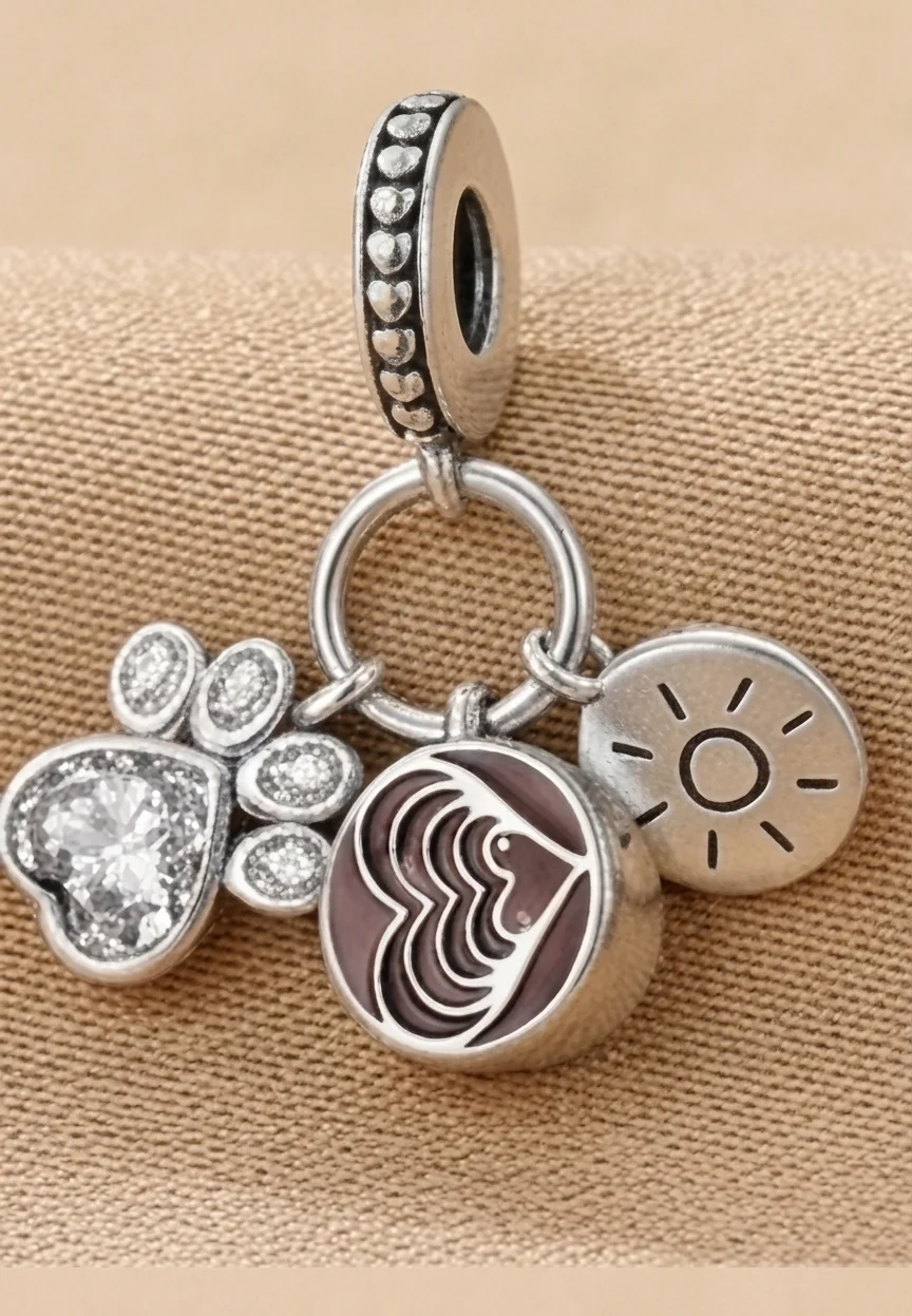 Cartoon Fruit Dessert Sport Travel Holiday Dangle Big Hole Charms Pendant Fit Snake Chain Bracelet Necklace DIY Jewelry Gift view 2