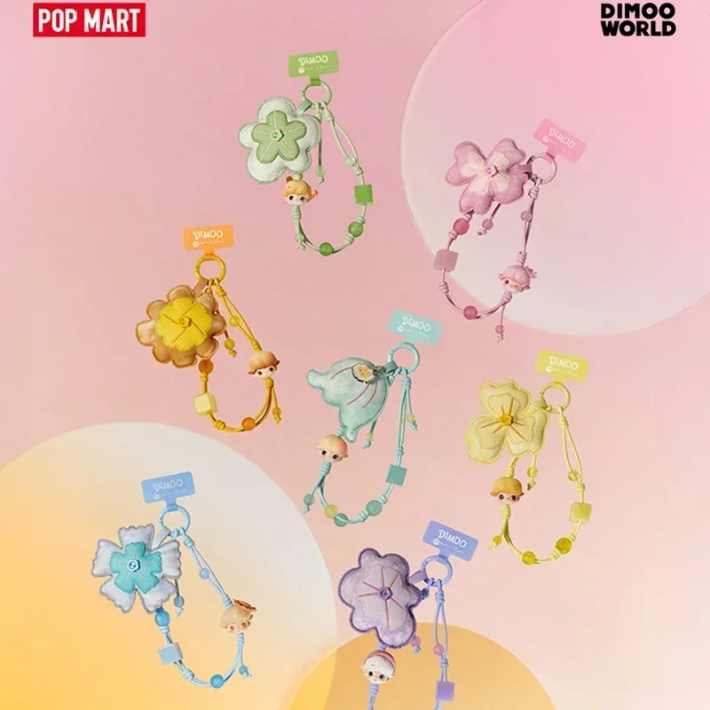 

POP MART DIMOO MOMENTS IN BLOOM Series Pendant Genuine Blind Box Decorative Charm Mystery Box Guess Toys Bag Ornaments Figurines