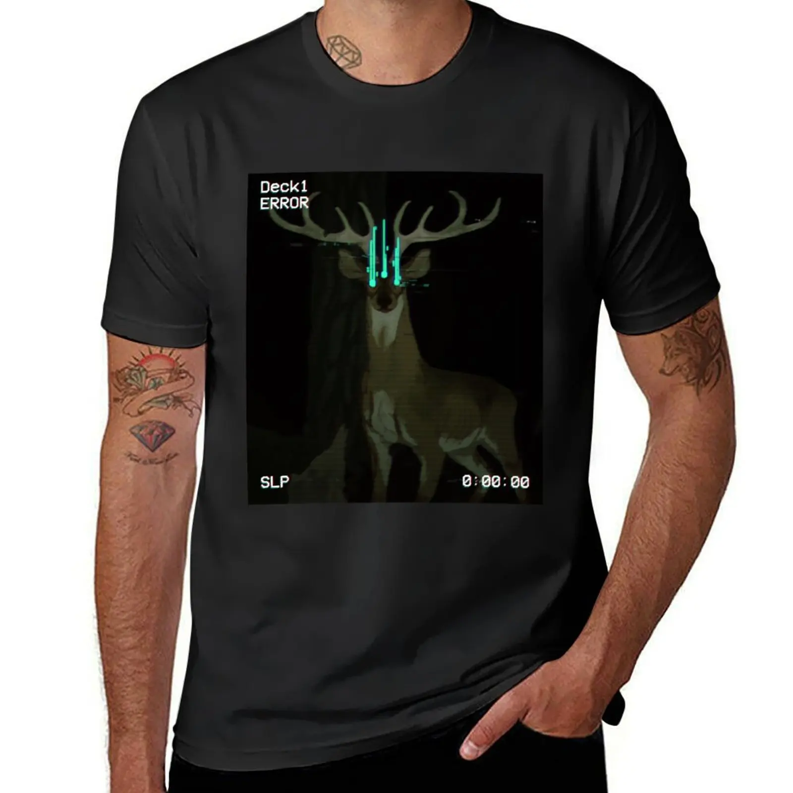 Error Deer T-Shirt vintage Blouse blanks funnys mens tall t shirts