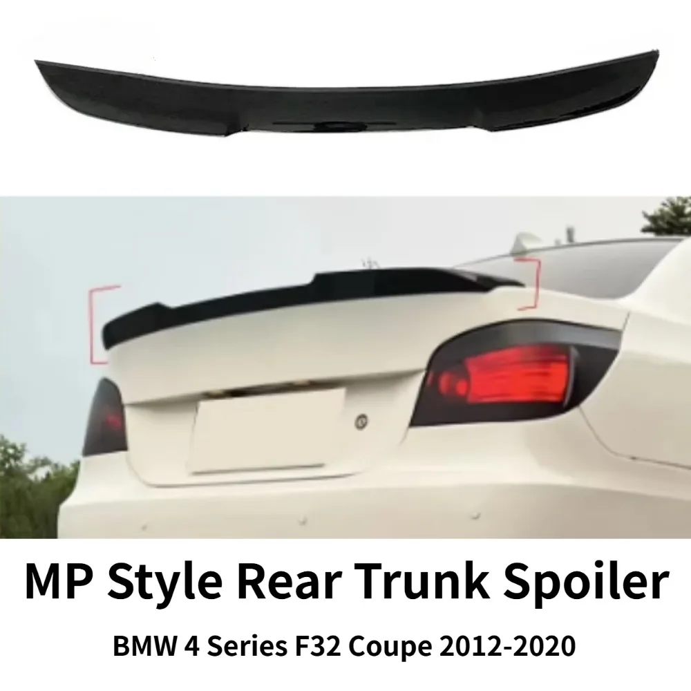 Rear Trunk Spoiler MP Style For BMW 4 Series F32 Coupe 2 Door 2012-2020 Rear Diffuser Fixed Wind Wing Exterior Mod Parts