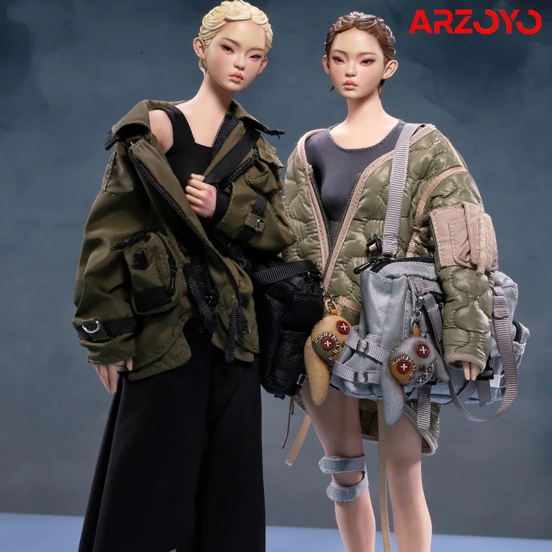 In Stock Mr.Z Model Studio CG001 1/6 City Girl Mu & Bing Movable Eyes Action Figure 12'' Female Soldier Figurine Full Set Toy