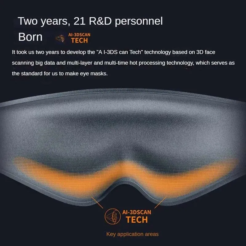 Xiaomi Dreamlight Shading Eye Mask 2S поколения, полноразслабляющая спальная маска, блокирующий свет, портативная маска для сна, маски для глаз