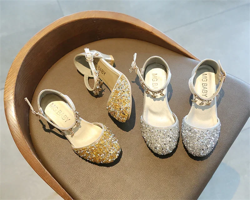 

Girl Shoes Baby Girls Princess Crystal Cute and Comfortable Children's Dance Shoes Kids Fashion Student Cartoon Casual Sandals