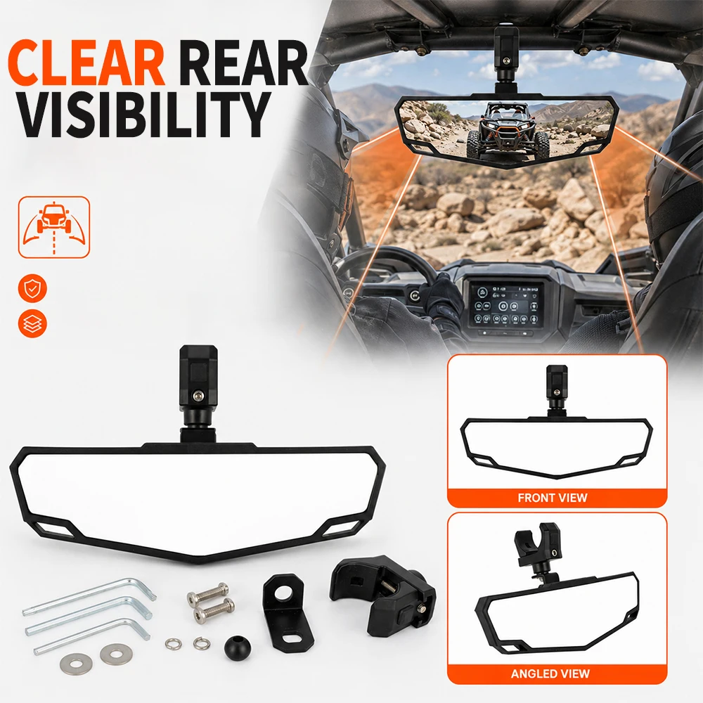 Motorcycles Accessories Rear View Mirror Hanging Rearview Mirrors  For Polaris Ranger 900 1000 Crew XP Can Am Defender/MAX UTV