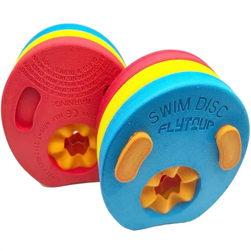 

Swimming Pool Floats 6pcs EVA Foam Kids Swim Float Disc Swimming Exercises Circles Floating Sleeves Swim Armbands For Toddlers