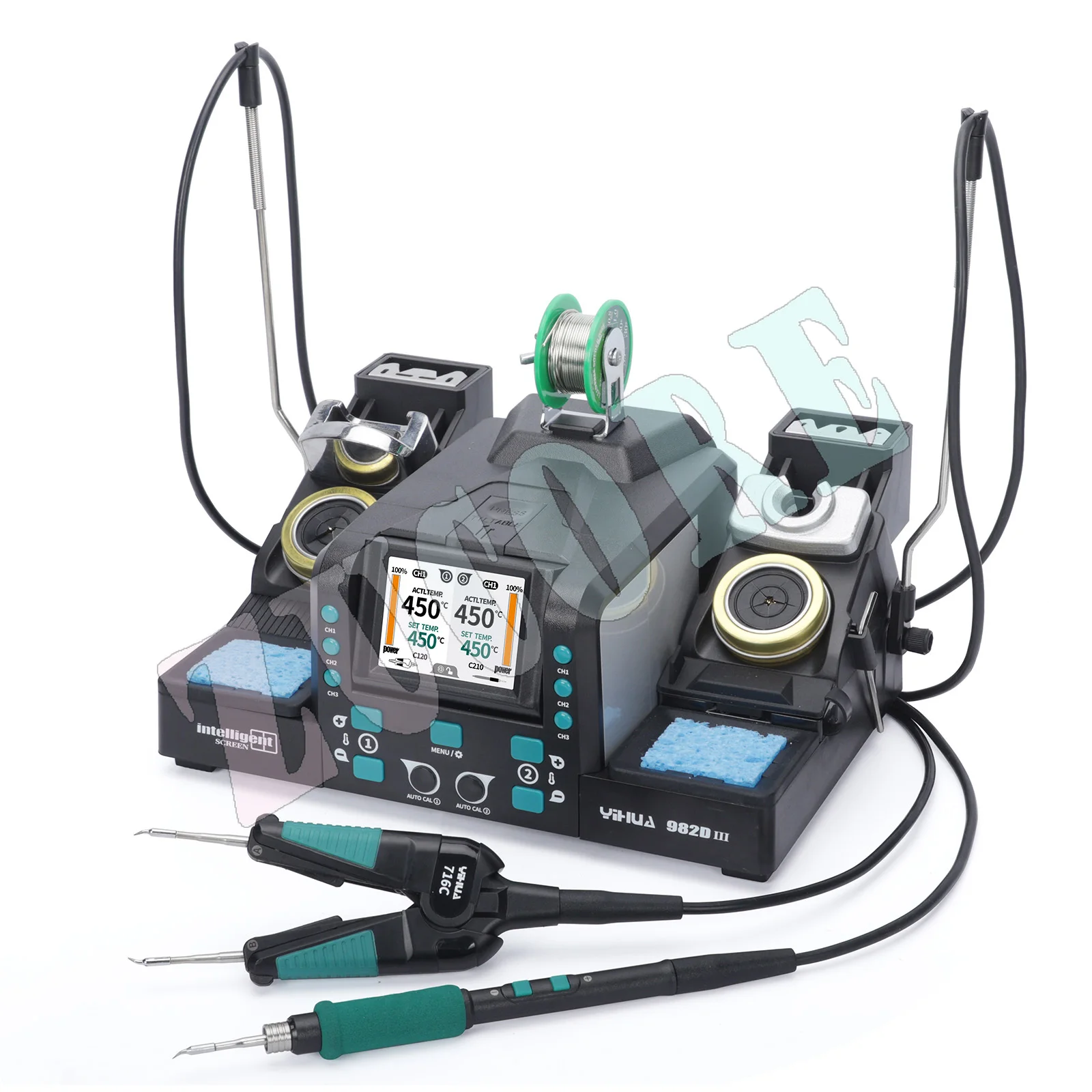 

YIHUA 982D-III Compatible With C210 C245 Micro Tweezers 2-IN-1 Precision Soldering Station