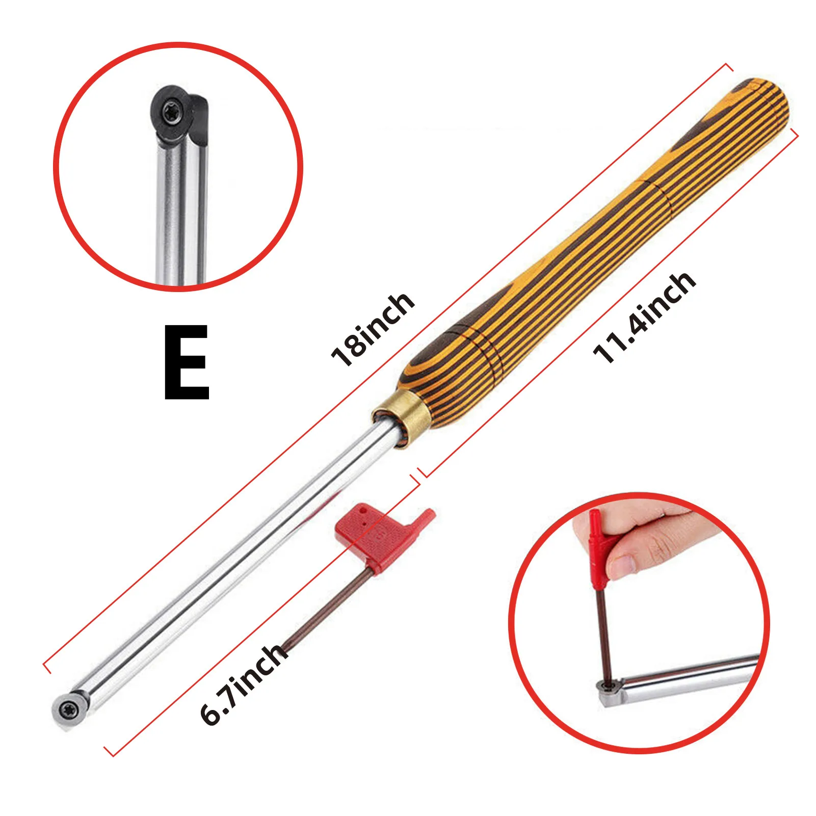 2022 New Hand Turning Tool Tipped Wood Lathe Carbide Shank Chisel Diamond Round Square Insert Tool Set Machine Tools Accessories