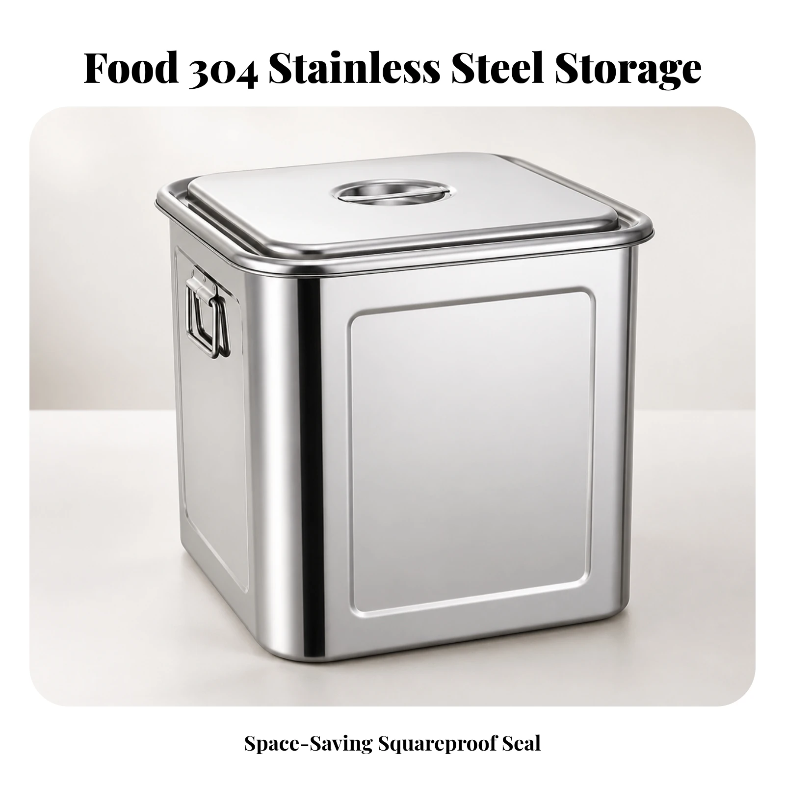 Kulplu Kare Gıda Saklama Kabı, - Food Storage Metal Box incelemesi ve fiyatı