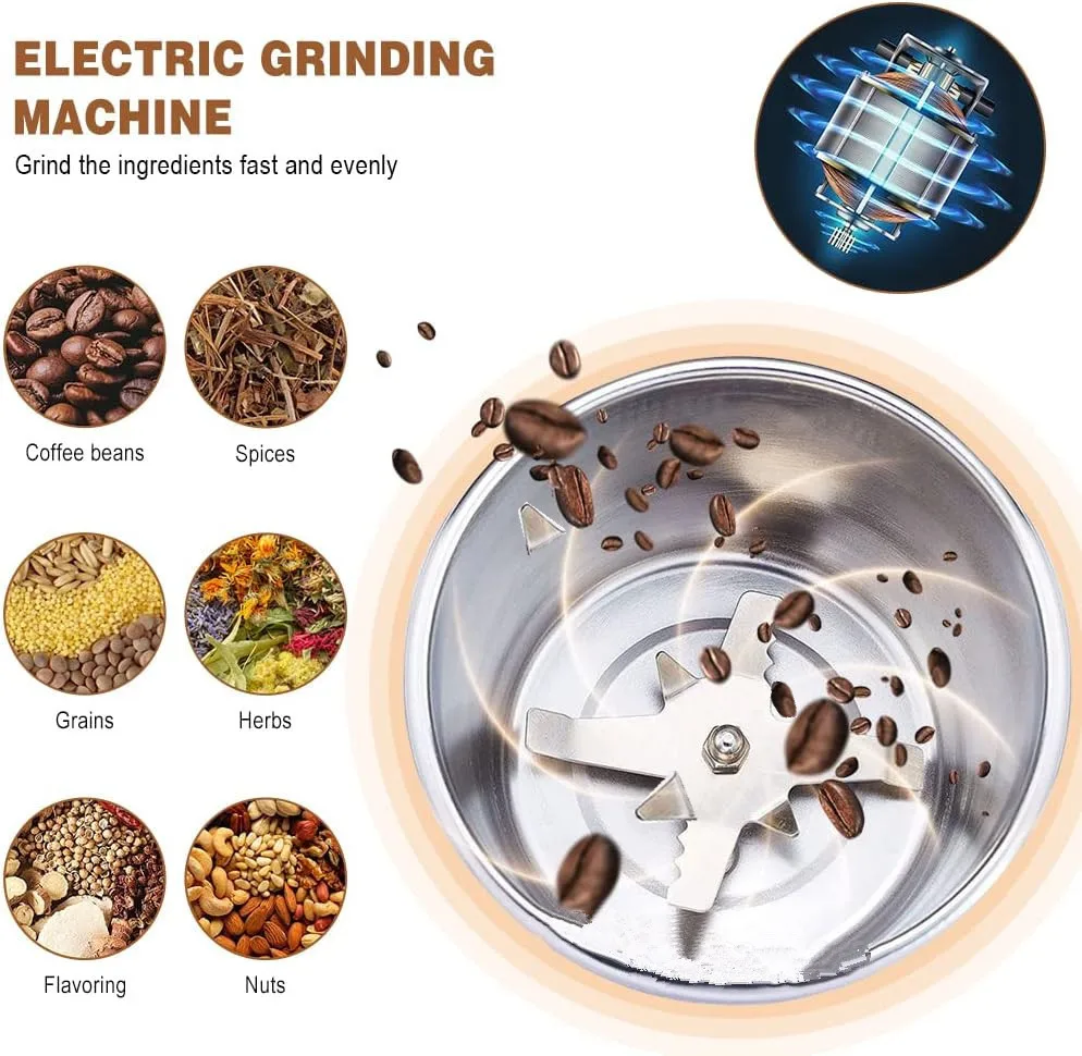 Coffee Grinders Mills Grinder Household Small Powder Machine Ultra-fine Grinder Electric Grain Crushing Kitchen Tools