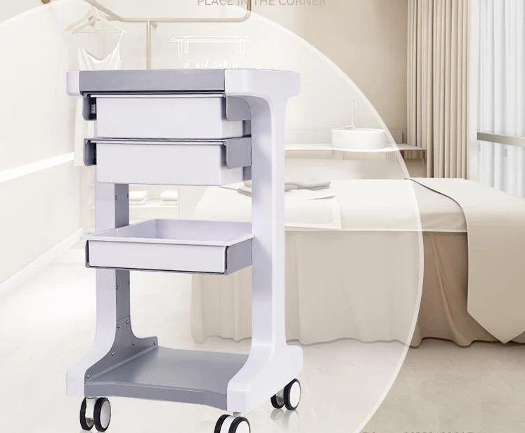 Beauty Trolley Dental Clinic Storage Shelf With Drawer High-end Silent Tool Trolley For Beauty Salon