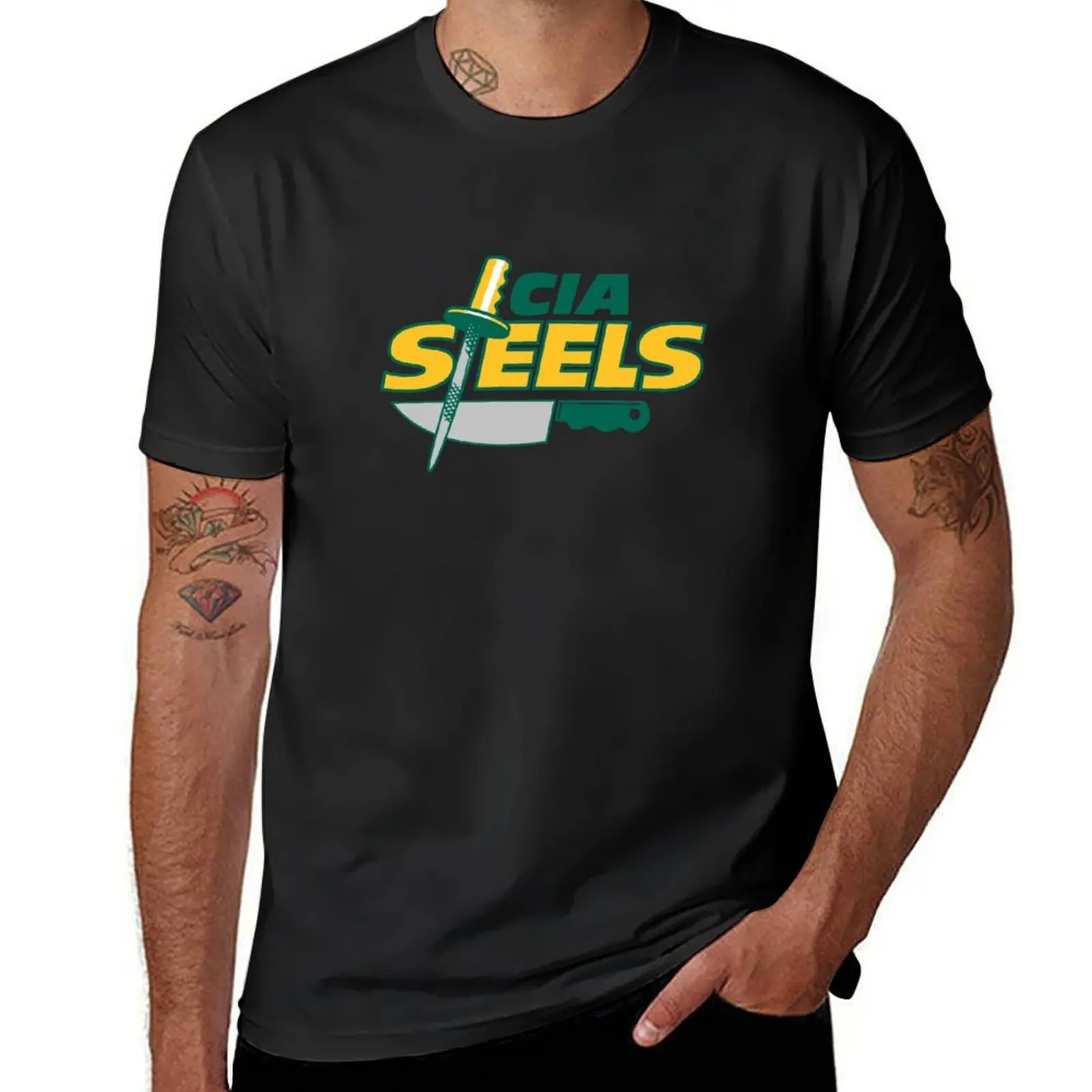 CIA Steels T-Shirt aesthetic clothes shirts graphic tees heavyweights t shirts for men graphic
