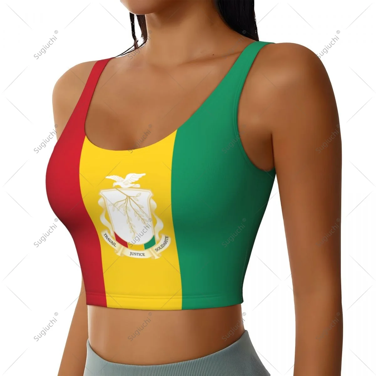 Guinea Flag Women Girl Activities Sports Vest for Female Yoga Vest Workout Vest Lightweight Trendy