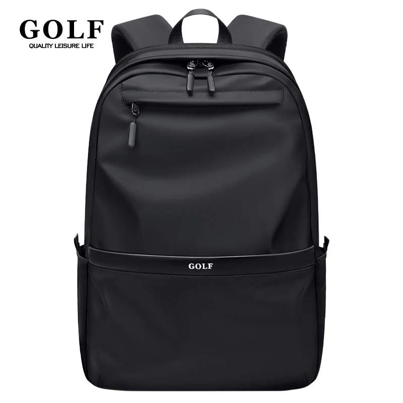 GOLF Male Backpack Black Laptop Backpack Bag 17 3 inch Nylon Waterproof Men's Backpacks Large Expandable Multi Compartments Bags